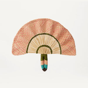 Pink Toquilla Wavy Fan