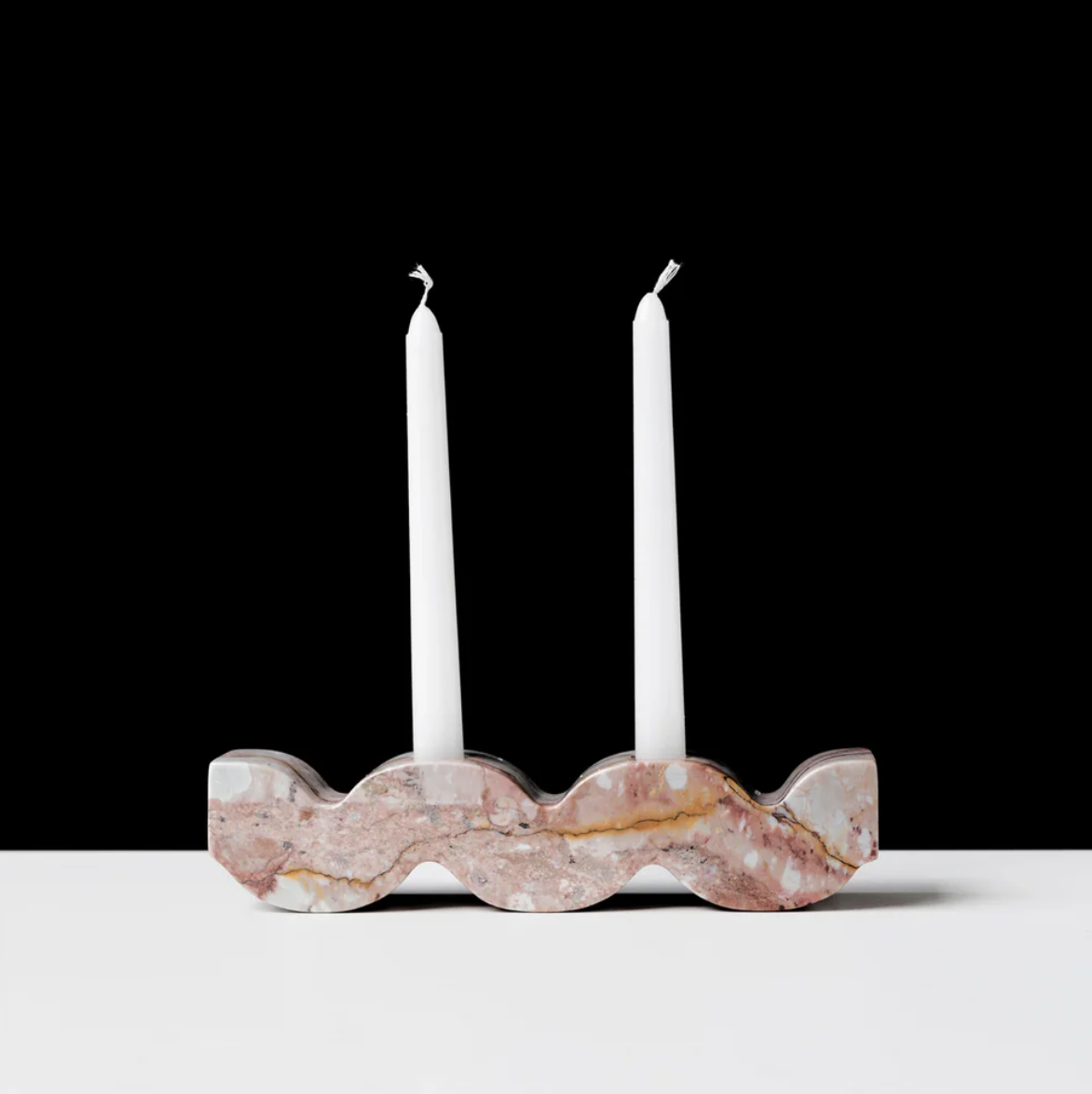 Soapstone Wavy Candelabra