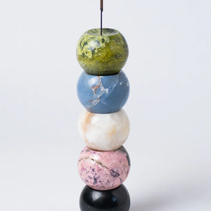 Onyx Crema Gemstone Incense Holder