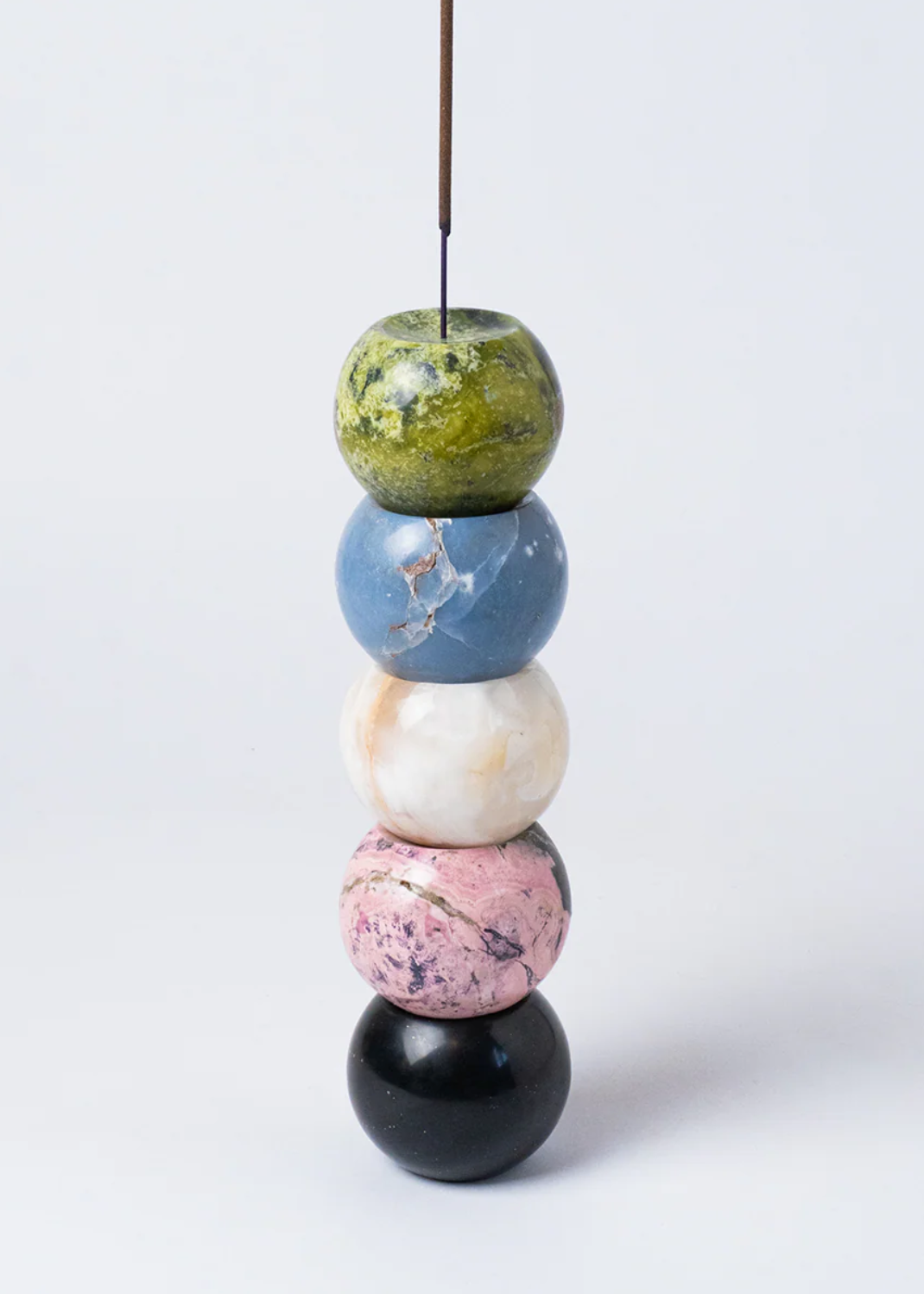 Onyx Crema Gemstone Incense Holder
