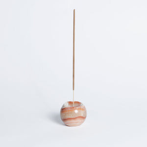 Onyx Crema Gemstone Incense Holder