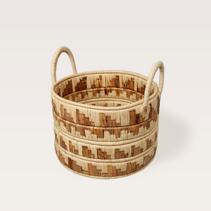 Kire Natural Banana Leaf Floor Basket