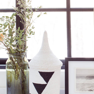 Beaded Triangle Peace Basket
