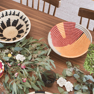 Burst Raffia Basket