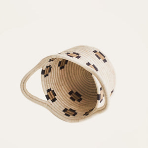 Double Handle Leopard Basket