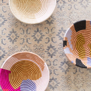 Mauve Shapes Basket
