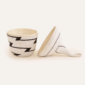 Zig Zag Beaded Peace Basket