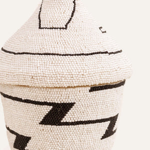 Zig Zag Beaded Peace Basket