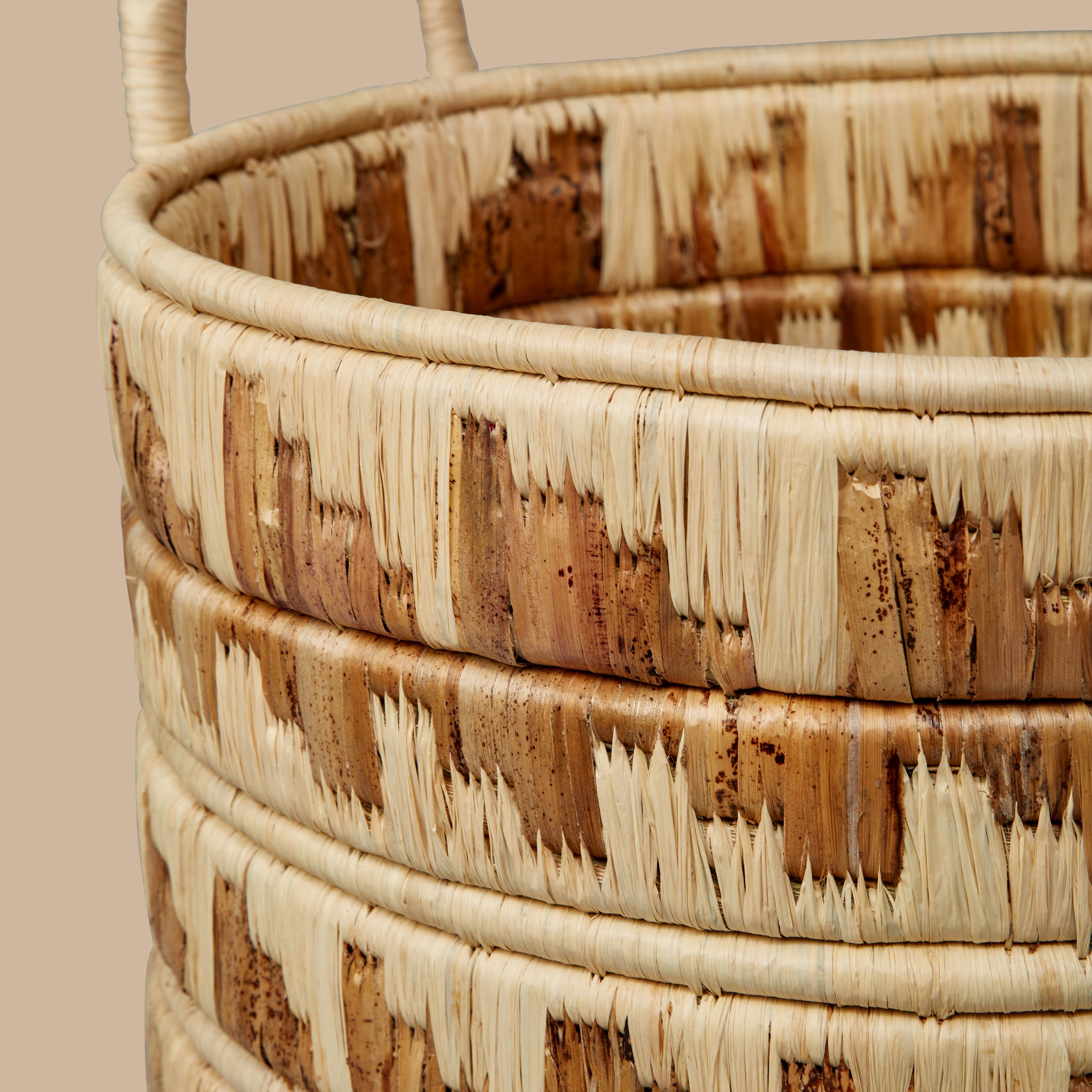 Kire Natural Banana Leaf Floor Basket