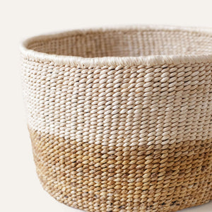 Small Two-Tone Banana Leaf Basket