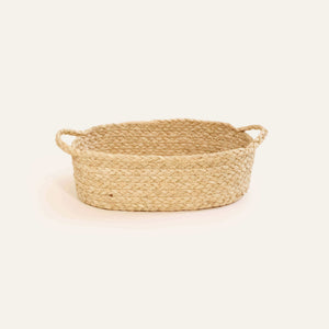 Nesting Braided Raffia Trays - Set of 3