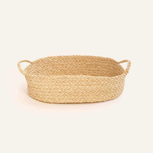 Nesting Braided Raffia Trays - Set of 3