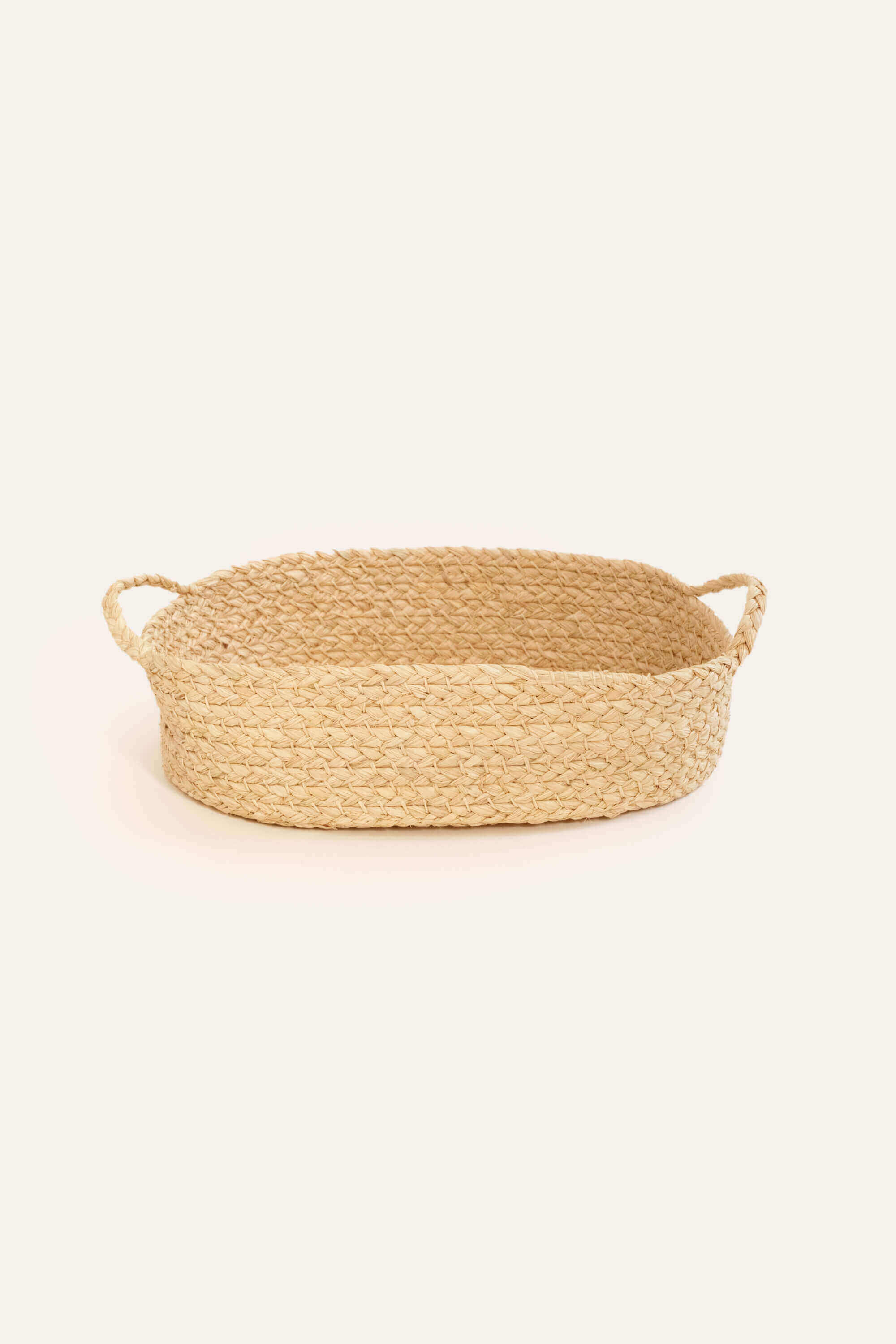Nesting Braided Raffia Trays - Set of 3
