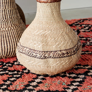 Patterned Binga Nongo Gourd Woven Basket