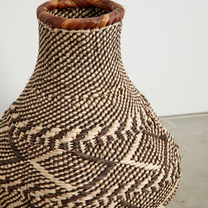 Patterned Binga Nongo Gourd Woven Basket