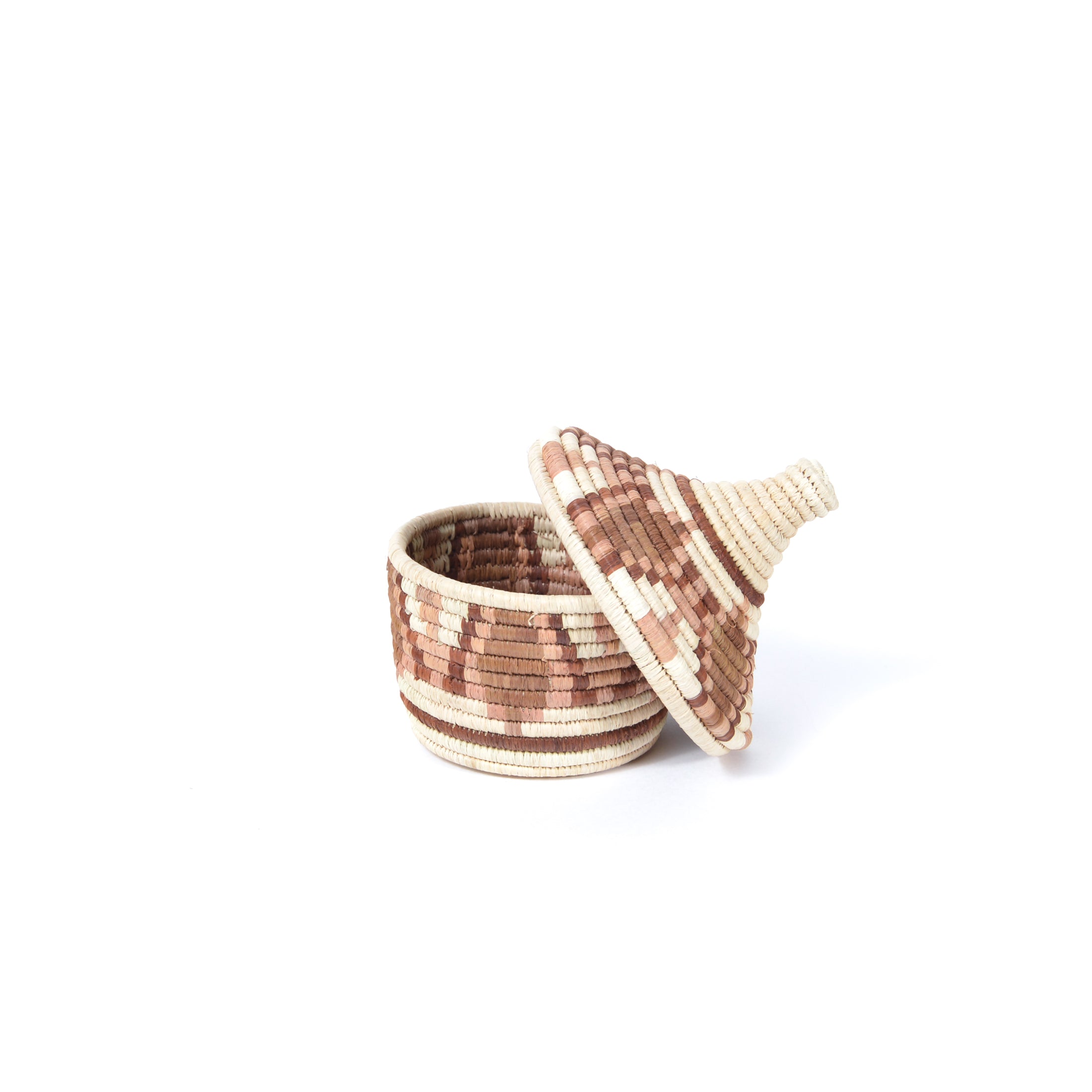 Pink and Rust Flower Coffee Basket