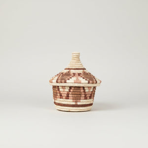 Pink and Rust Flower Coffee Basket