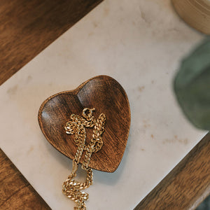 Alaya Mango Wood Heart Dish
