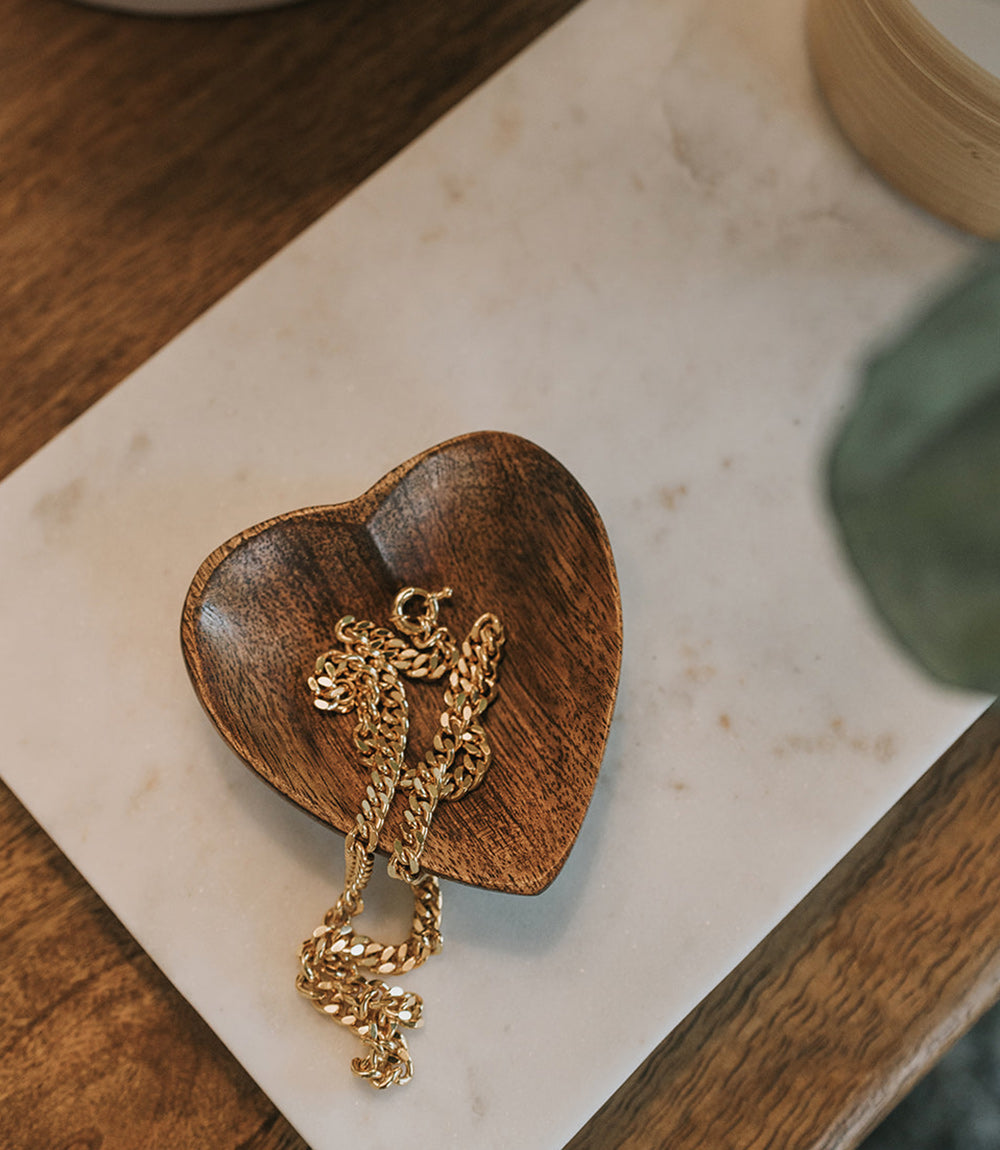 Alaya Mango Wood Heart Dish