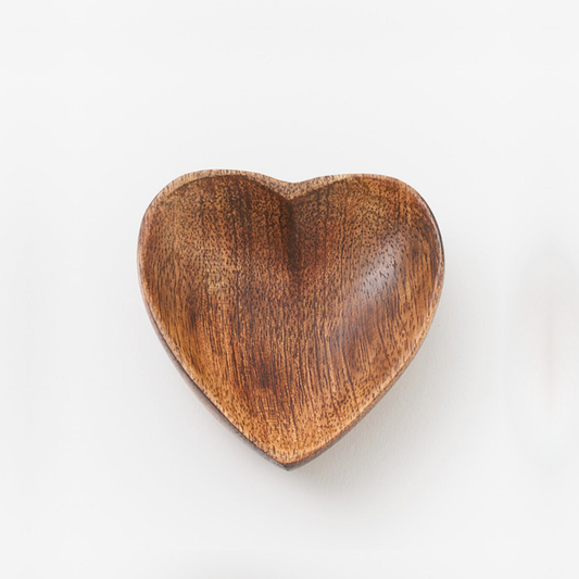 Alaya Mango Wood Heart Dish