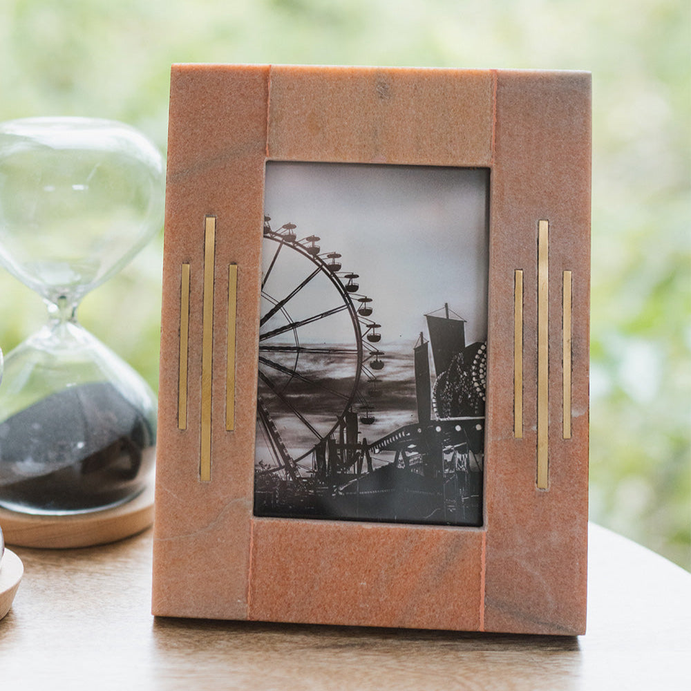Jaipuri 4x6 Marble Picture Frame