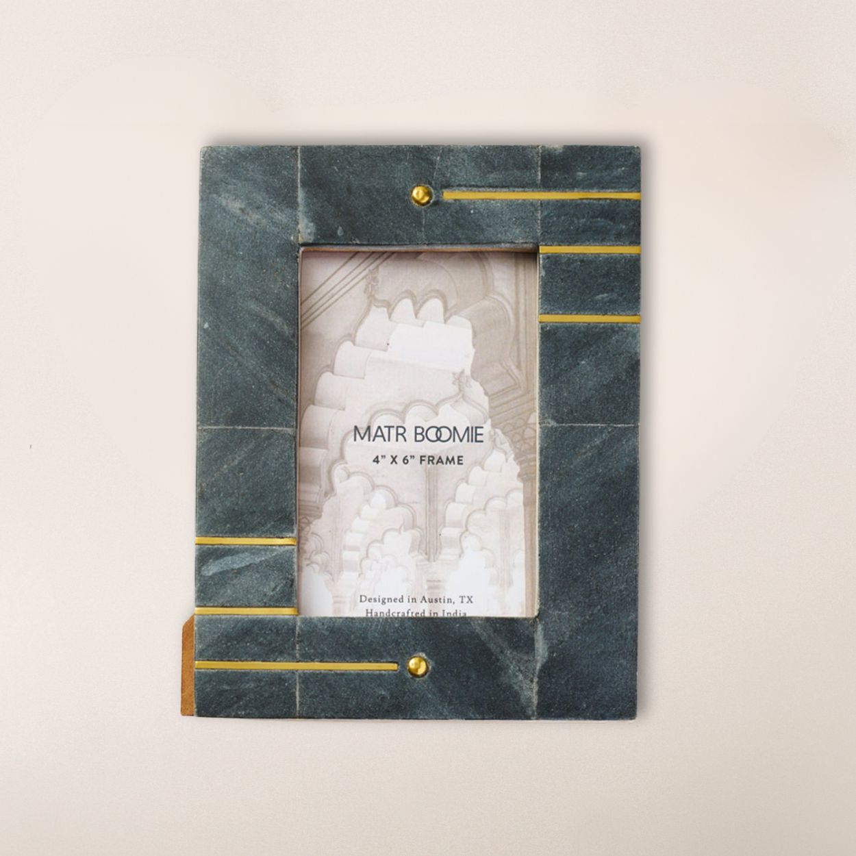 Sammita 4x6 Black Marble Picture Frame