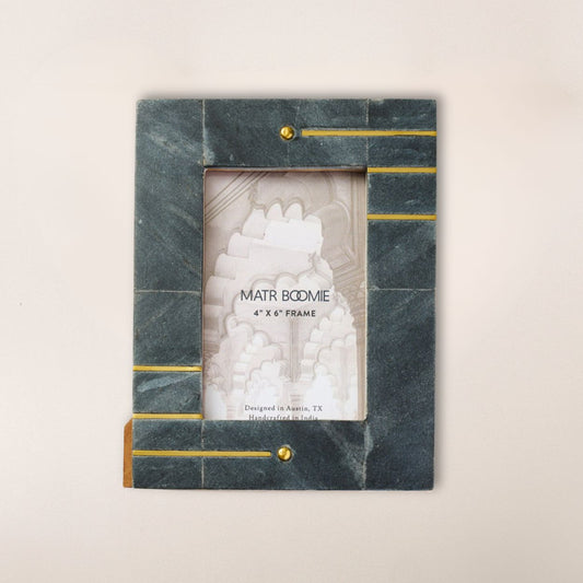 Sammita 4x6 Black Marble Picture Frame