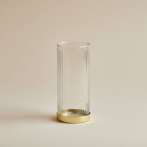 Medium Fluted Glass Vase