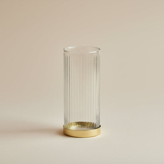 Medium Fluted Glass Vase