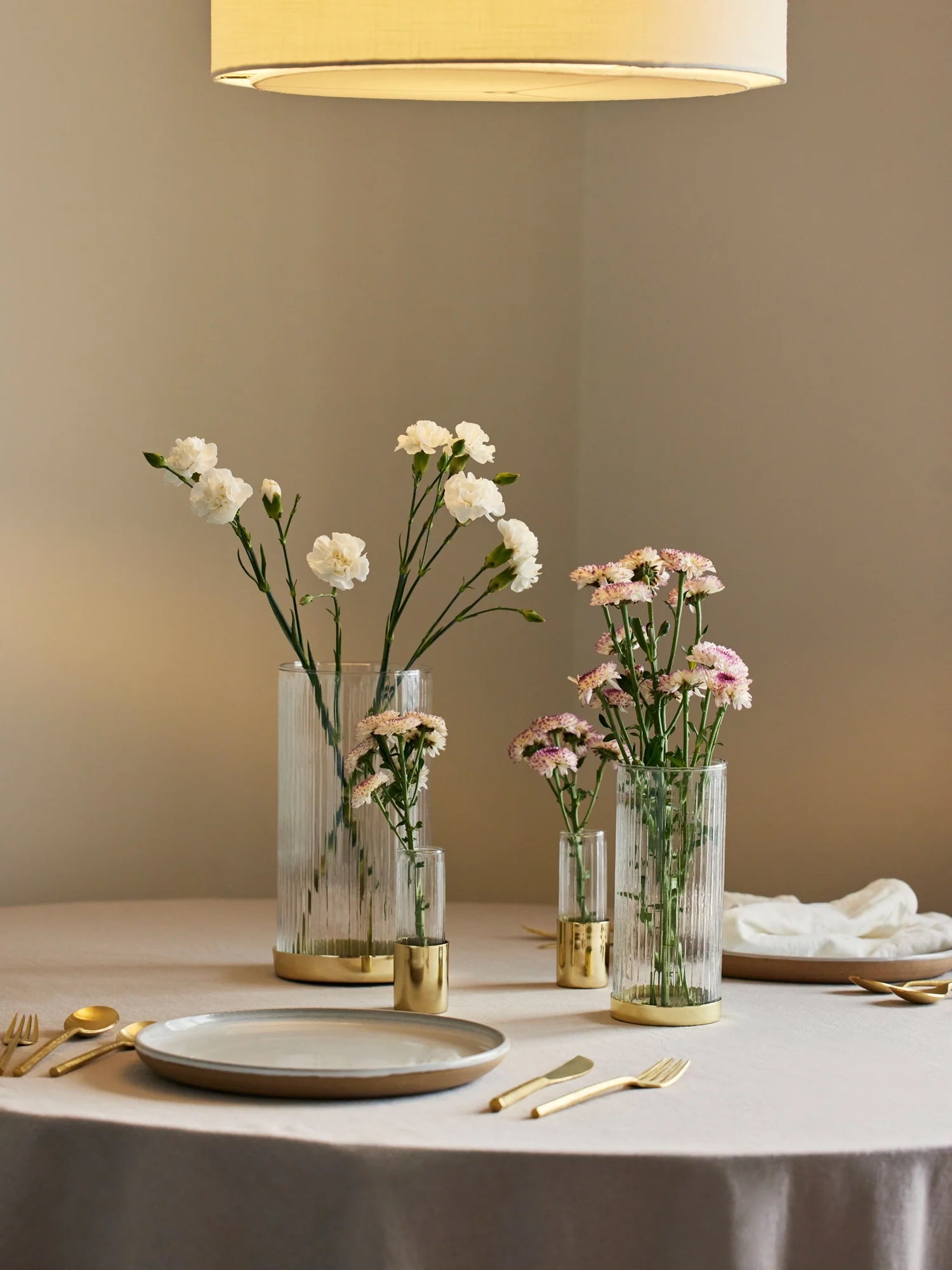 Medium Fluted Glass Vase