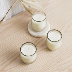 Unscented Soy Votive Candles - Set of 3