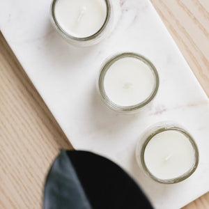 Unscented Soy Votive Candles - Set of 3