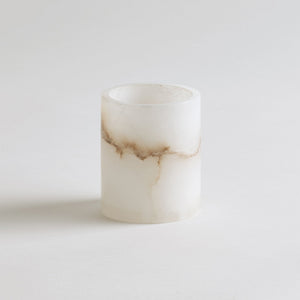 Short Alabaster Votive Candle Holder