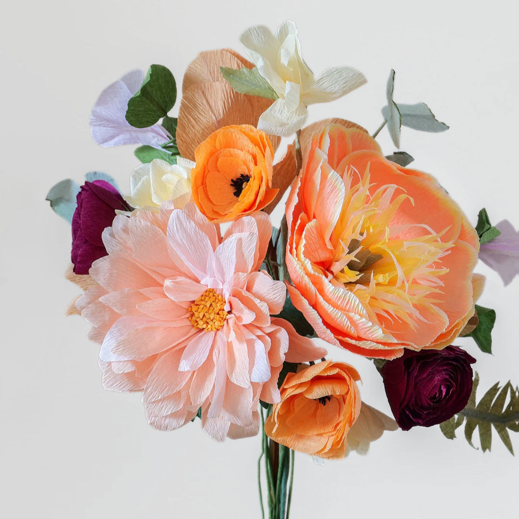 Pumpkin Spice Paper Flower Bouquet