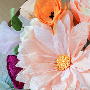 Pumpkin Spice Paper Flower Bouquet