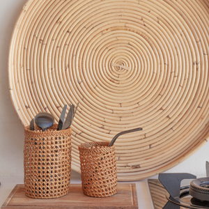 Small Rattan Utensil Holder
