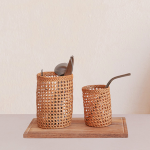 Small Rattan Utensil Holder