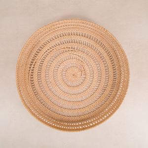 Large Round Woven Tray